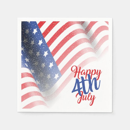 7月4日ナプキンス スタンダードカクテルナプキン (正面)