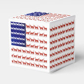 7月4日ネコ国旗の赤・青 フェイバーボックス (正面サイド)