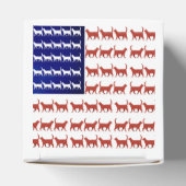 7月4日ネコ国旗の赤・青 フェイバーボックス (上部)