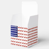 7月4日ネコ国旗の赤・青 フェイバーボックス (オープン)