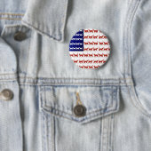 7月4日ネコ国旗赤白青USAパトリオ 缶バッジ (インサイチュ)