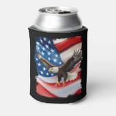 7月4日ハゲ・イーグル・アメリカ国旗 缶クーラー (缶裏面)