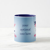 7月4日ハッピーアメリカ国旗のプロモーション マグカップ (中央)