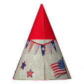 7月4日ハッピーアメリカ誕生日 パーティーハット (裏面)