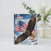 7月4日ハッピーインディペンデンスデイ・グリーティング ポストカード (スタンド正面)
