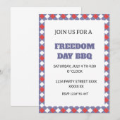 7月4日ハッピーインディペンデンスデー 招待状 (正面/裏面)