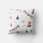 7月4日ハッピーキュートパーティー柄 クッション (裏面)