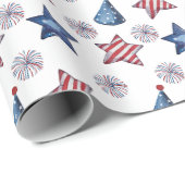 7月4日ハッピーキュートパーティー柄 ラッピングペーパー (ロールコーナー)