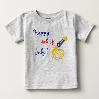 7月4日ハッピーシャツベビー ベビーTシャツ