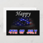 7月4日ハッピースターストライプズ花火大会 ポストカード (正面/裏面)