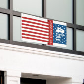 7月4日ハッピーバナー 横断幕 (ビルの外側)