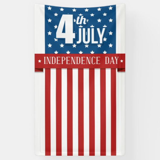 7月4日ハッピーバナー 横断幕 (縦)