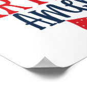 7月4日ハッピーバースデーアメリカ ポスター (角)