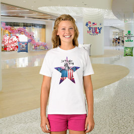 7月4日ハッピーフリーダムリングや輪Tシャツ Tシャツ