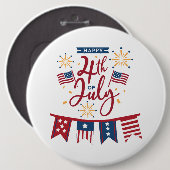 7月4日ハッピーボタン 缶バッジ (正面&裏面)