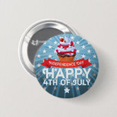 7月4日ハッピー独立ヴィンテージ 缶バッジ (正面&裏面)