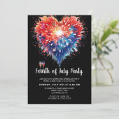 7月4日ハートの招待状花火 セーブザデート (スタンド正面)