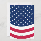 7月4日ハートサングラスアメリカパーティー招待状 シーズンカード (裏面)