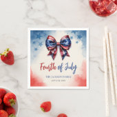 7月4日バウ愛国的パーティー スタンダードカクテルナプキン (インサイチュ)