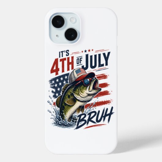 7月4日バス・ブルートフィッシング Case-Mate iPhoneケース (裏面)
