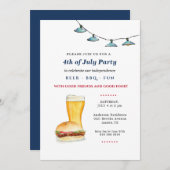 7月4日バックヤードBBQパーティー発表 案内状 (正面/裏面)
