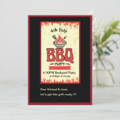 7月4日バックヤードbbqパーティー 招待状 (スタンド正面)