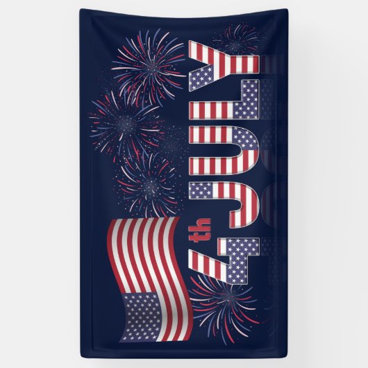 7月4日バナー 横断幕 (縦)