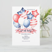 7月4日バルーン招待状 招待状 (スタンド正面)