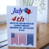 7月4日バルーン 招待状