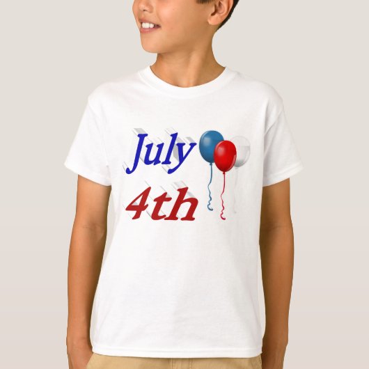 7月4日バルーンTシャツ Tシャツ (正面)