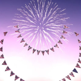 7月4日バンティンカスタムグ旗アゲハチョウ バンティングフラッグ