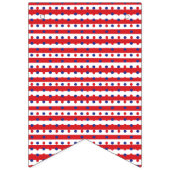 7月4日バンティングバナーフラグ星/ストライプ バンティングフラッグ (第1の旗)