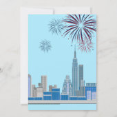 7月4日バースデーガールパーティの招待状 招待状 (裏面)