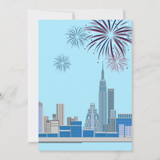 7月4日バースデーガールパーティの招待状 招待状 (裏面)