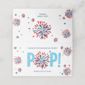 7月4日バースデーパーティートッパーバッグ プレイスカード (外部開封)