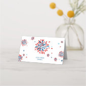 7月4日バースデーパーティートッパーバッグ プレイスカード (裏面)