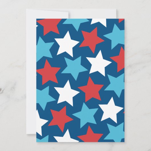 7月4日バースデーパーティー招待招待状 招待状 (裏面)