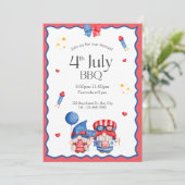 7月4日バーベキューパーティー 招待状 (スタンド正面)