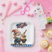 7月4日バーベキュー独立記念日アメリカ人 ペーパープレート (パーティー)