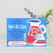 7月4日バー·B·ケ·サマーパーティの招待状 招待状 (スタンド正面)