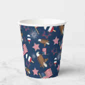 7月4日パターン 紙コップ (正面)