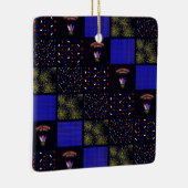 7月4日パッチワークパターン – 7月4日 セラミックオーナメント (右)