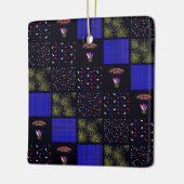 7月4日パッチワークパターン – 7月4日 セラミックオーナメント (左)
