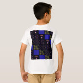 7月4日パッチワークパターン – 7月4日 Tシャツ (裏面フル)