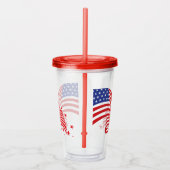 7月4日パトリオティックアクリルタンブラー アクリルタンブラー (右)