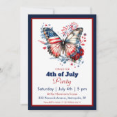 7月4日パトリオティックバタフライ&花火パーティー 招待状 (正面)