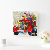 7月4日パレード スクエア壁時計 (ホーム)