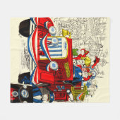 7月4日パレード フリースブランケット (正面(横))