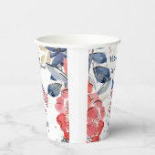 7月4日パーソナライズされた旗 紙コップ (右)