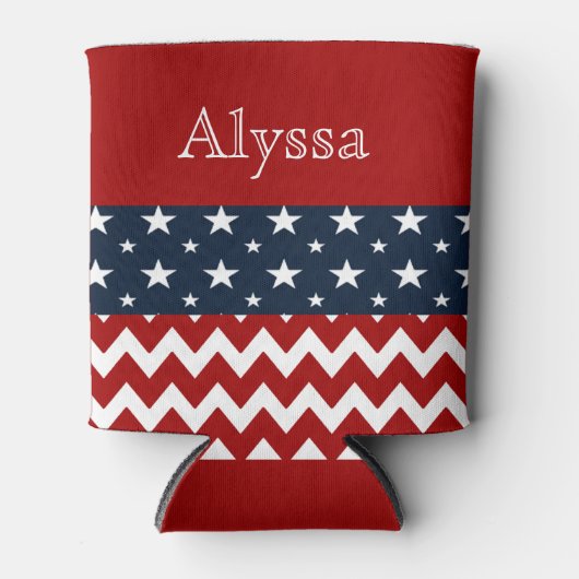 7月4日パーソナライズされた缶保有者 缶クーラー (正面)